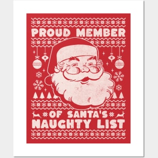 SANTA'S NAUGHTY LIST Posters and Art